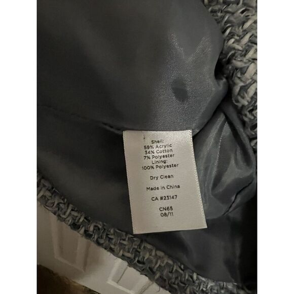 Talbots Blue Tweed 2 Button Blazer Size 2 - Picture 3 of 4